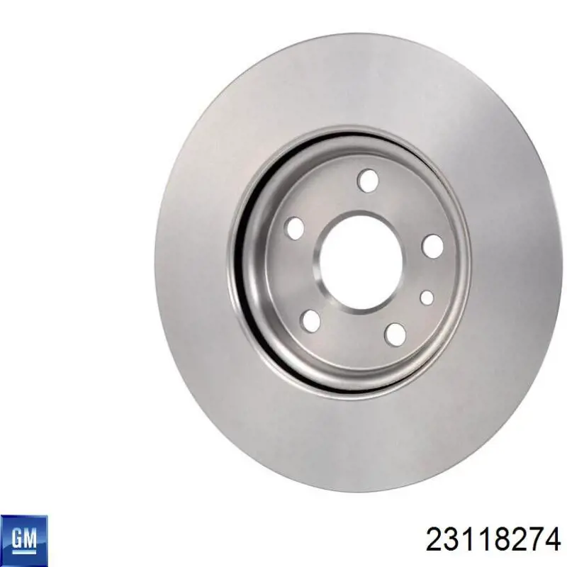 Do koszyka 23118274 General Motors Tarcza hamulcowa przednia