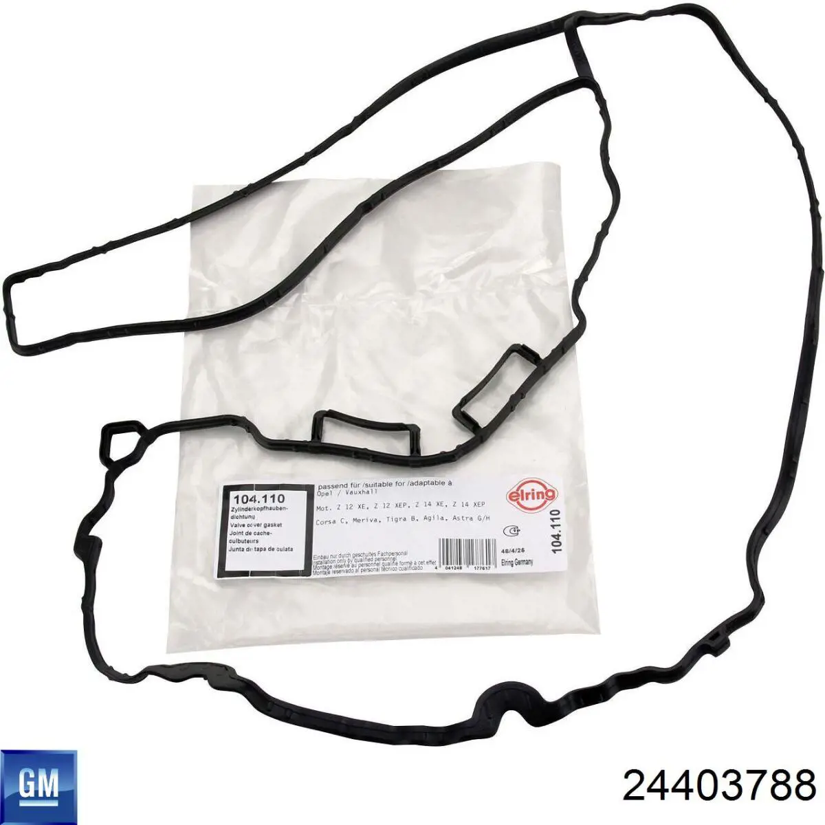 Uszczelka pokrywy zaworowej silnika 24403788 General Motors