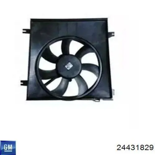 Dyfuzor chłodnicy, w komplecie z silnikiem i wirnikiem 24431829 General Motors