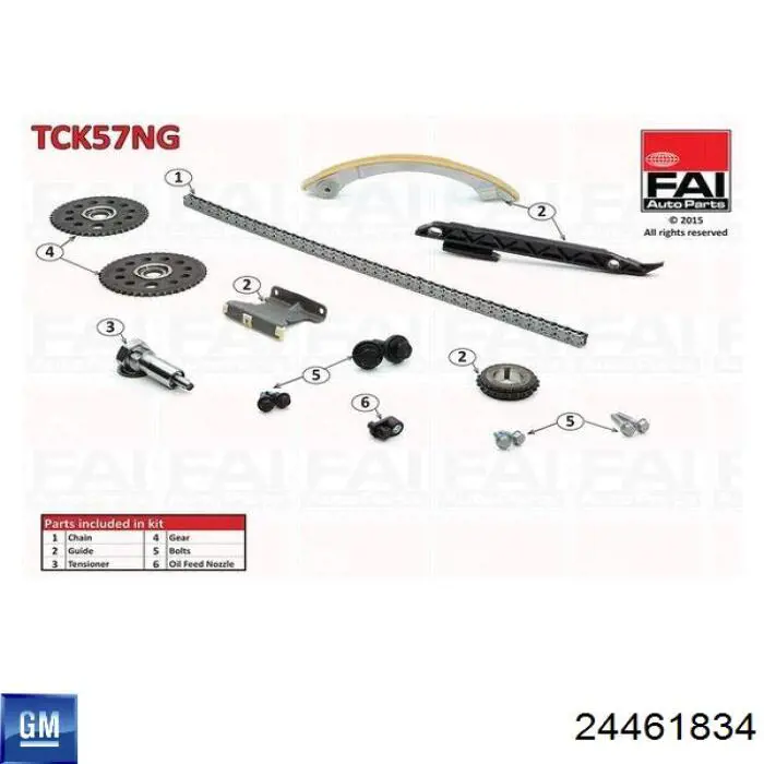 Łańcuch rozrządu General Motors 24461834 cena, od 88,41 USD