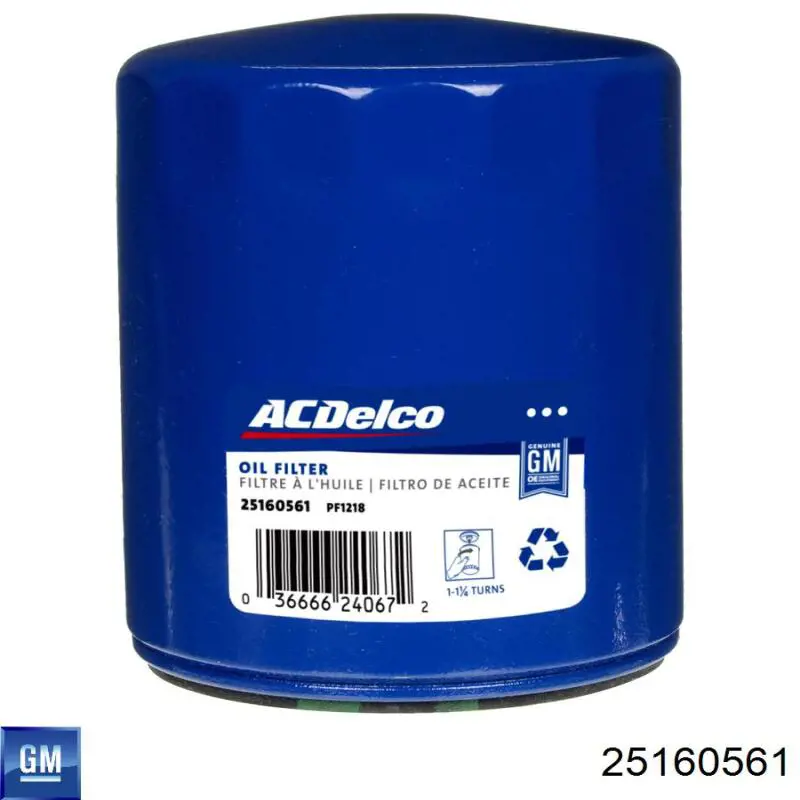 Filtr oleju General Motors 25160561 cena, od 11,83 USD