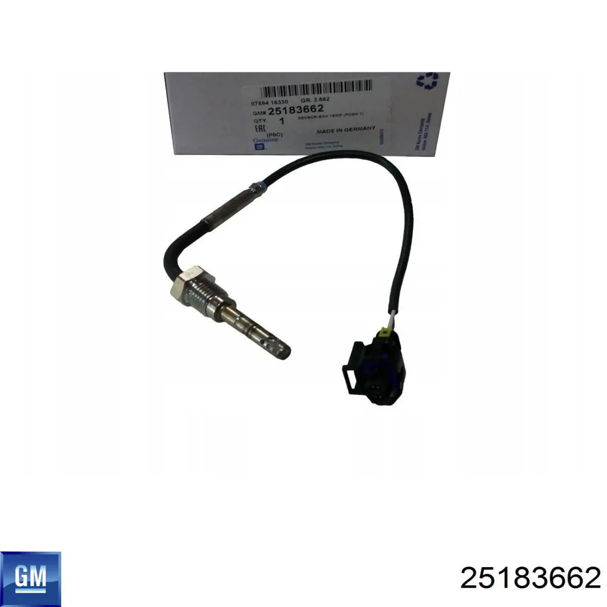 25183662 General Motors Czujnik temperatury spalin, przed filtrem cząstek stałych