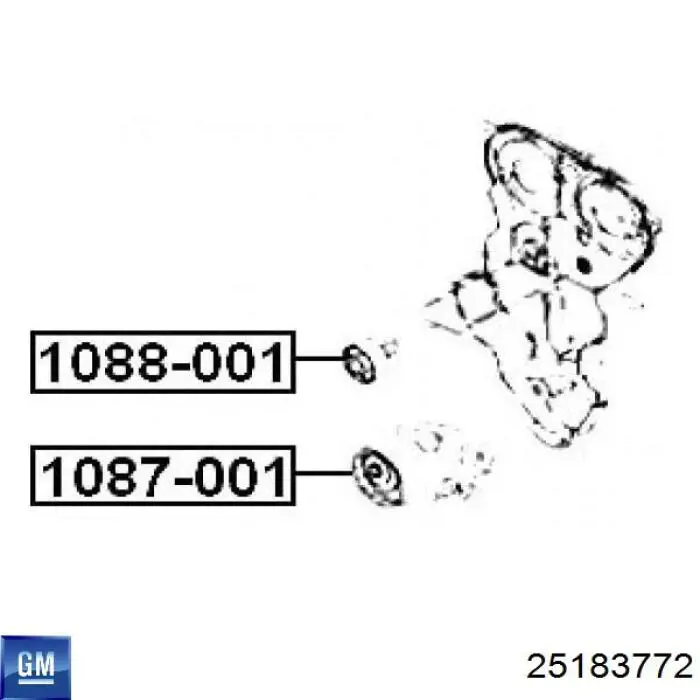Do koszyka 25183772 General Motors Rolka napinacza paska rozrządu