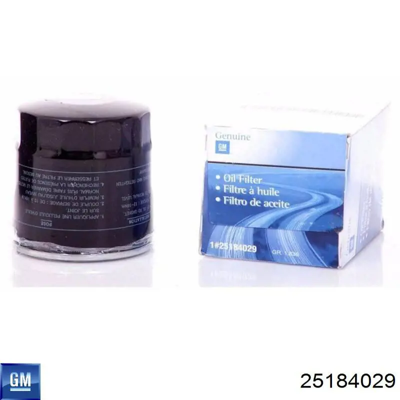 Do koszyka 25184029 General Motors Filtr oleju
