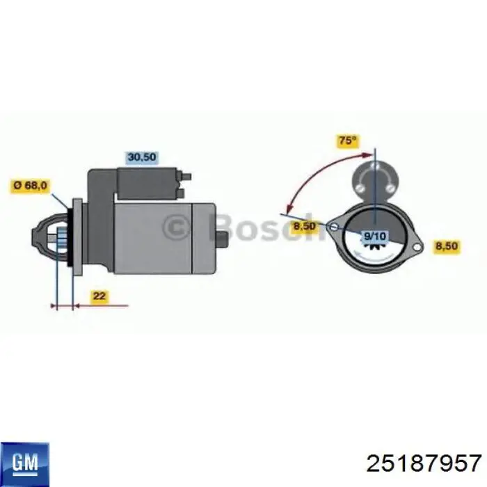 25187957 General Motors Rozrusznik