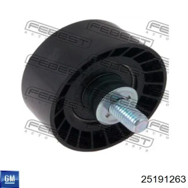 Do koszyka 25191263 General Motors Rolka prowadząca kierunkowa paska rozrządu