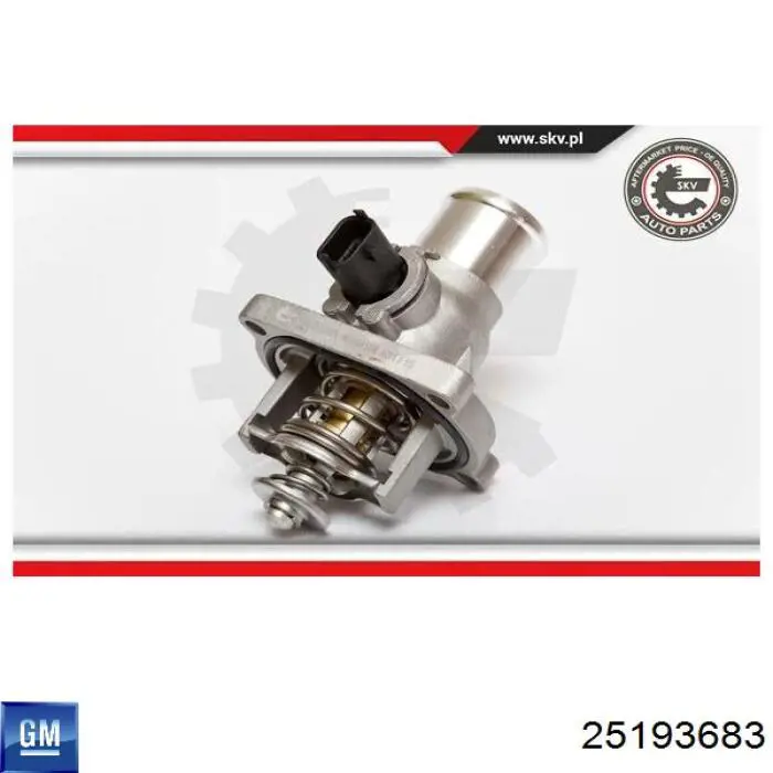 Do koszyka 25193683 General Motors Termostat