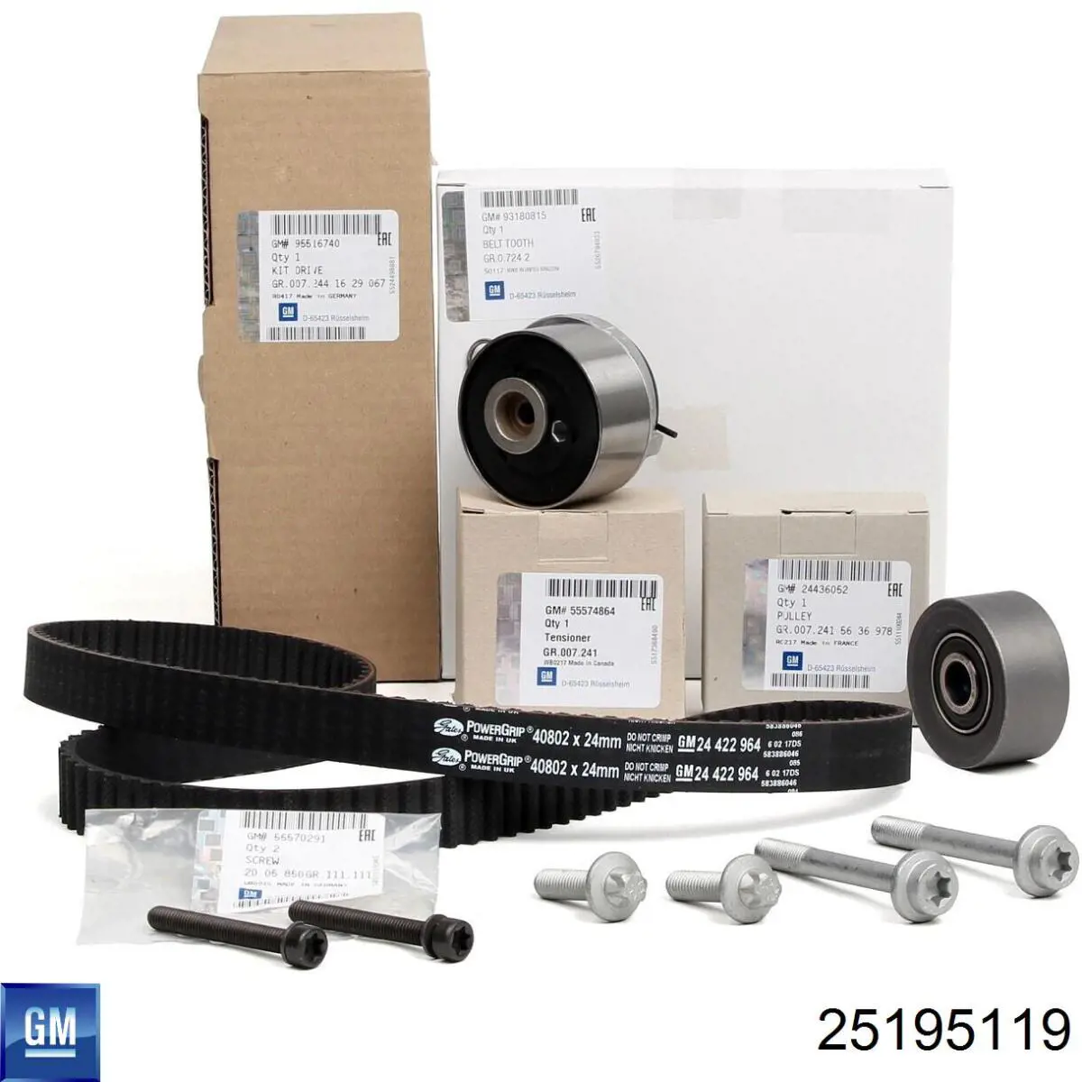 Pompa chłodząca wodna 25195119 General Motors