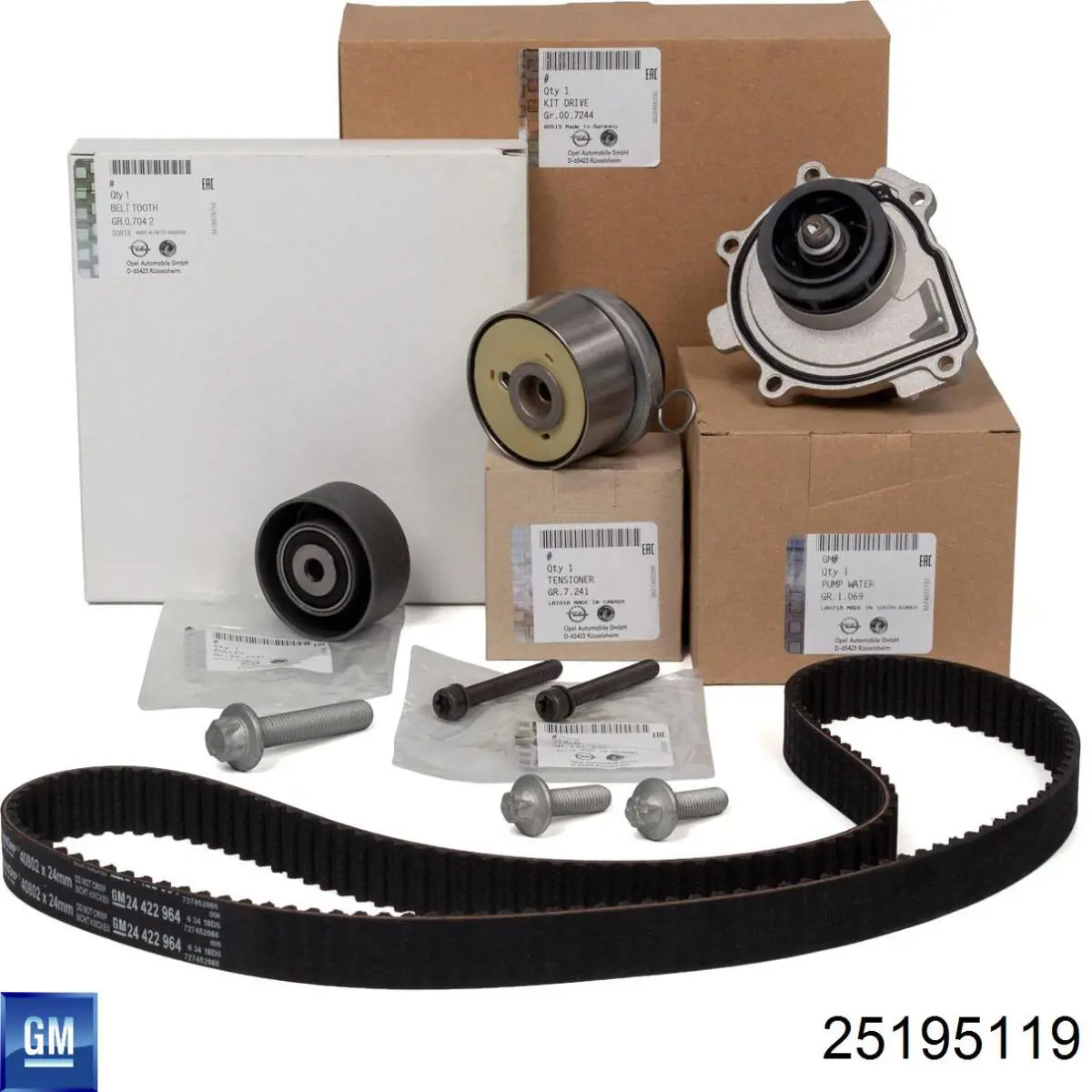 25195119 General Motors Pompa chłodząca wodna