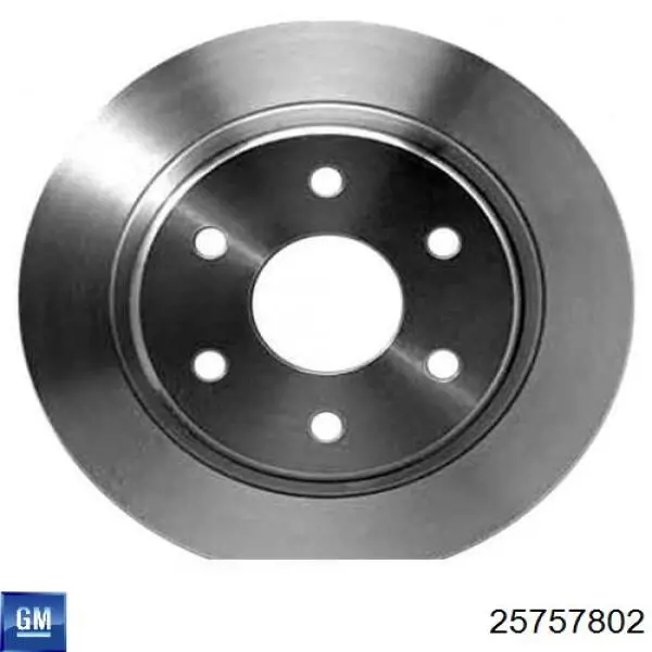 Tarcza hamulcowa tylna 25757802 General Motors