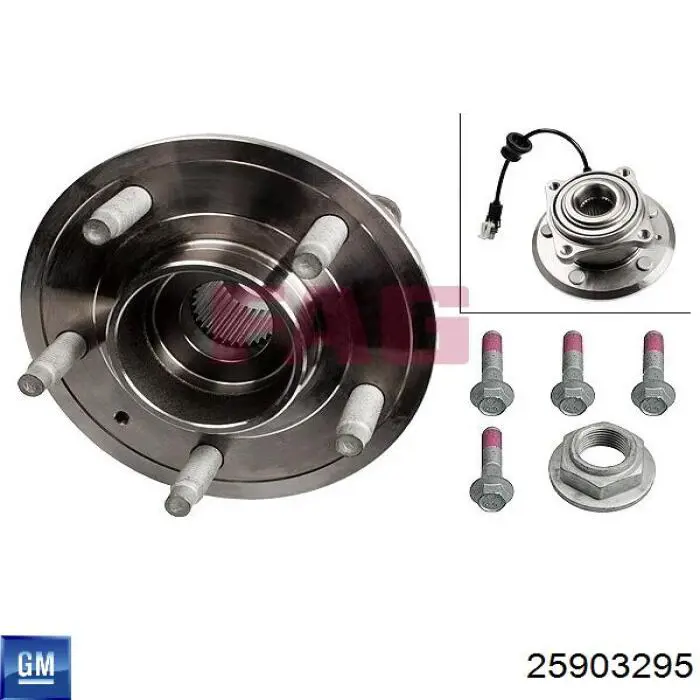 Piasta tylna General Motors 25903295