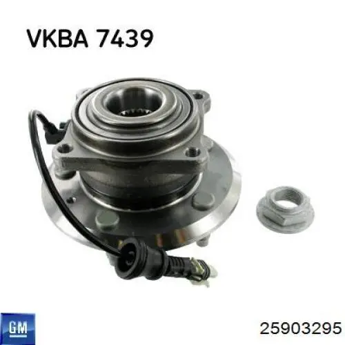 25903295 General Motors Piasta tylna