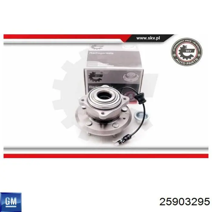 Do koszyka 25903295 General Motors Piasta tylna