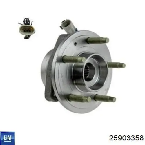 25903358 General Motors Piasta przednia