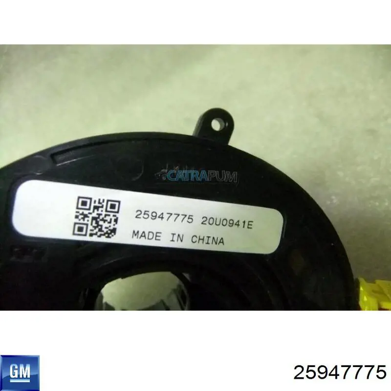 Pierścień kontaktowy AIRBAG, taśma kierownicy 25947775 General Motors
