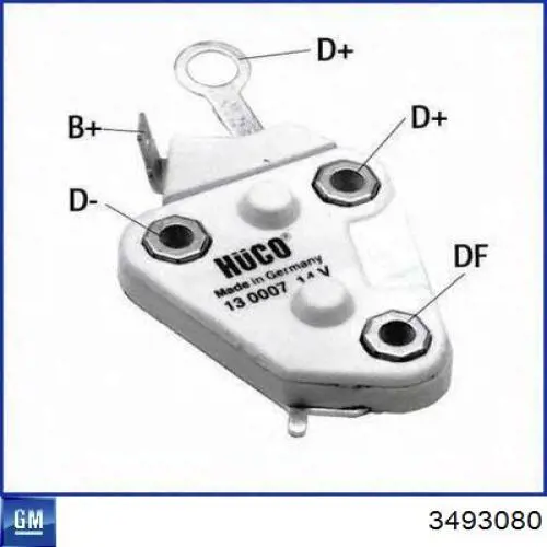 Regulator alternatora (przekaźnik ładowania) General Motors 3493080 cena, od 10,61 USD