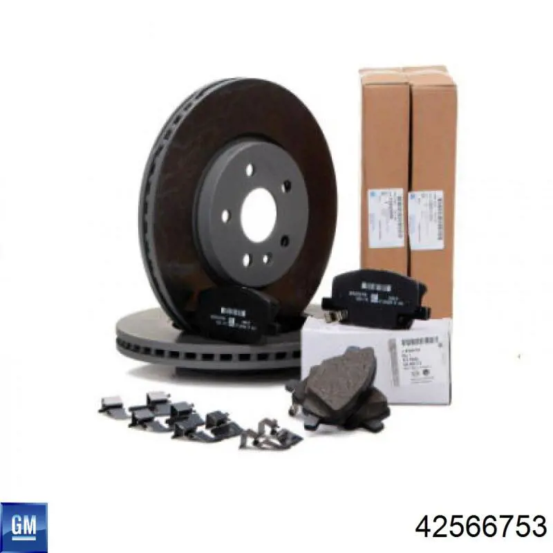 42672635 General Motors Klocki hamulcowe przednie tarczowe