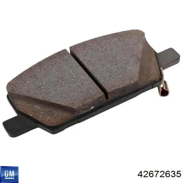 42672635 General Motors Klocki hamulcowe przednie tarczowe