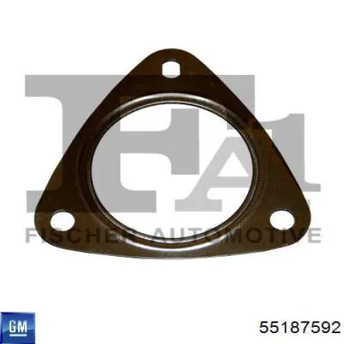 Uszczelka rury odbiornika tłumika General Motors 55187592 cena, od  
