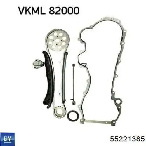 Do koszyka 55221385 General Motors Łańcuch rozrządu