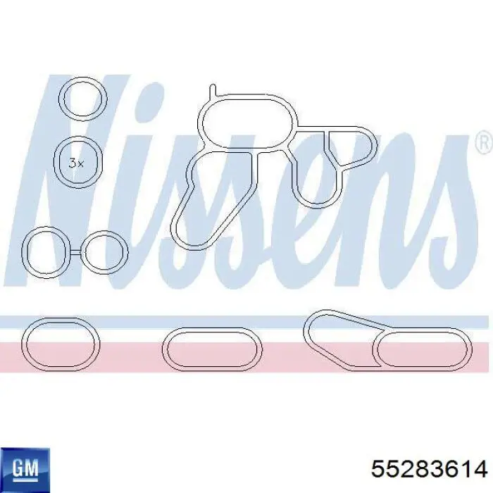 55283614 General Motors Uszczelka adaptera filtra oleju