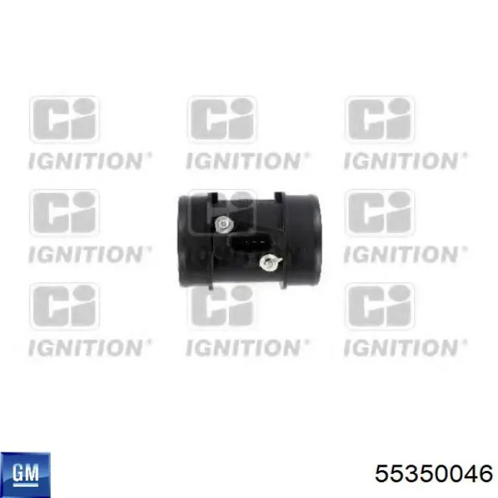 Czujnik przepływu powietrza, przepływomierz powietrza M.A.F. General Motors 55350046 cena, od 54,56 USD