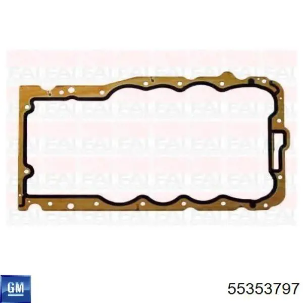 Do koszyka 55353797 General Motors Uszczelka miski olejowej silnika