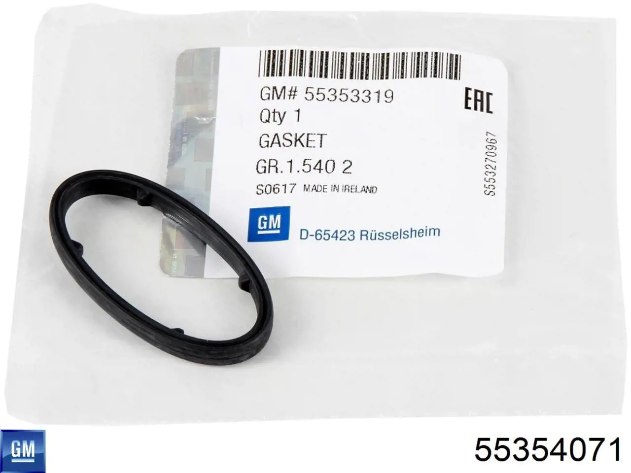 Do koszyka 55354071 General Motors Uszczelka adaptera filtra oleju