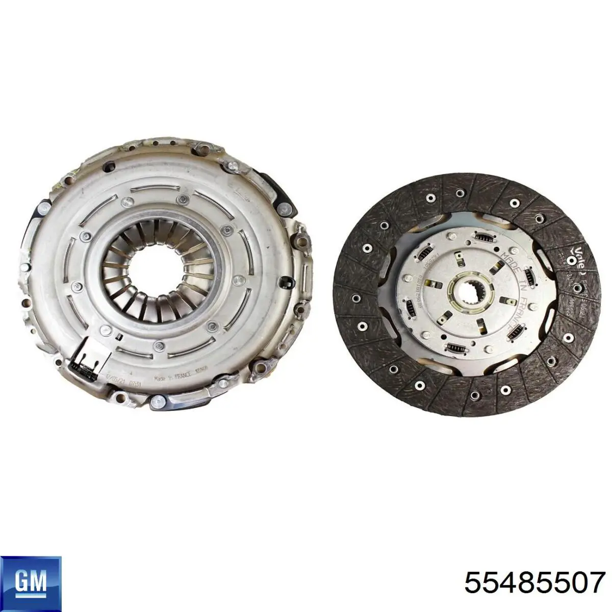 Do koszyka 55485507 General Motors Zestaw sprzęgła (3 części)