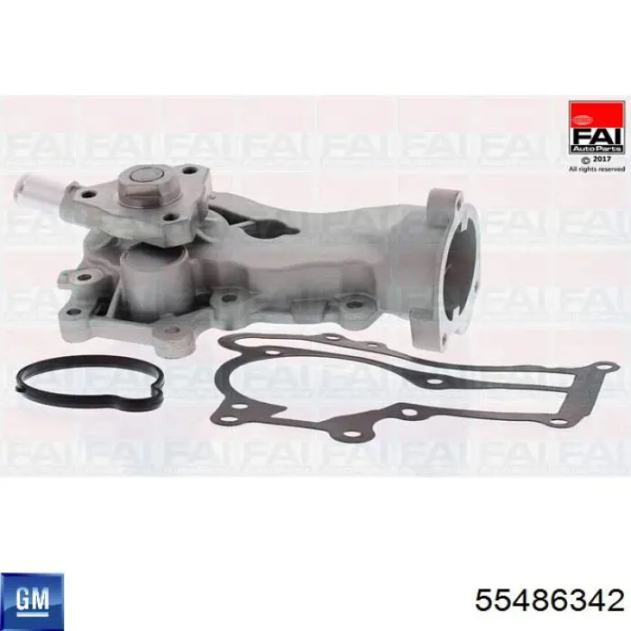 55486342 General Motors Pompa chłodząca wodna