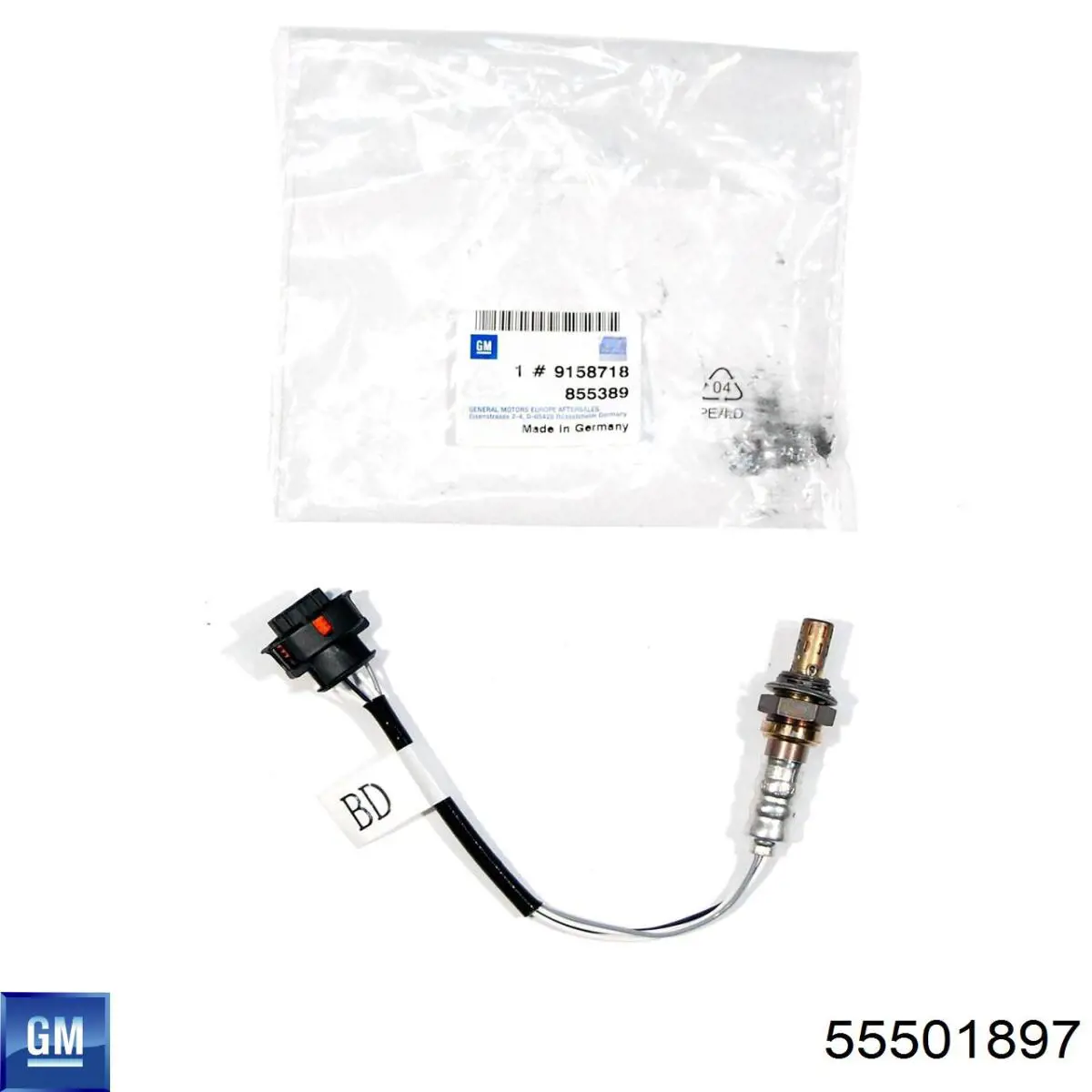 Do koszyka 95860626130 VAG Czujnik tlenków azotu NOX tylny