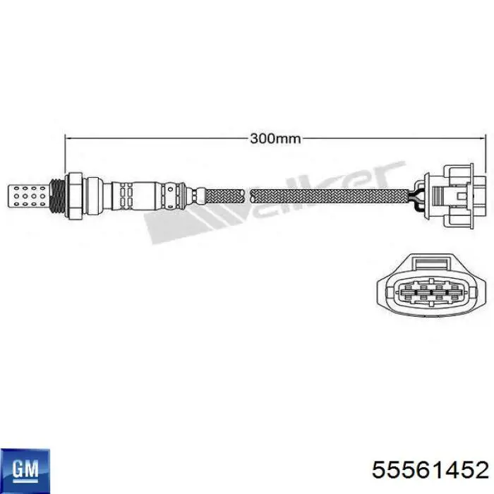 Sonda lambda, czujnik tlenu General Motors 55561452 cena, od 60,32 USD