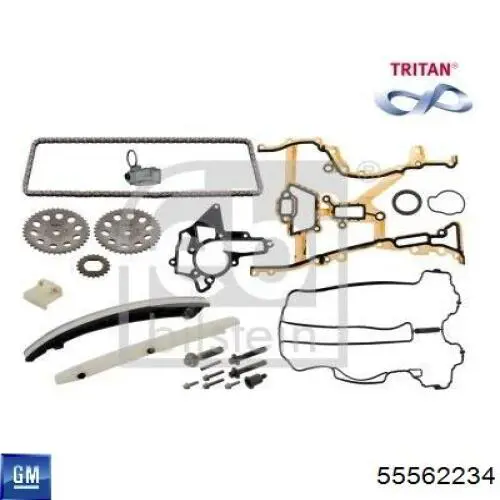 Do koszyka 55562234 General Motors Łańcuch rozrządu