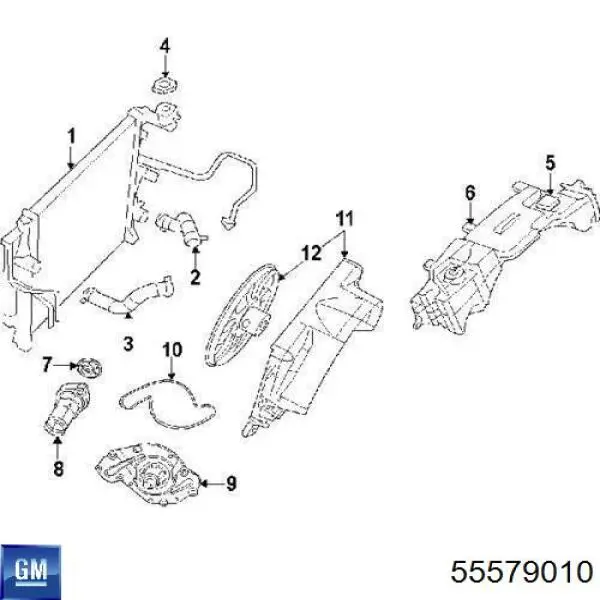 Termostat 55579010 General Motors
