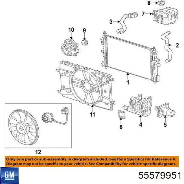 Obudowa termostatu General Motors 55579951 cena, od 42,03 USD