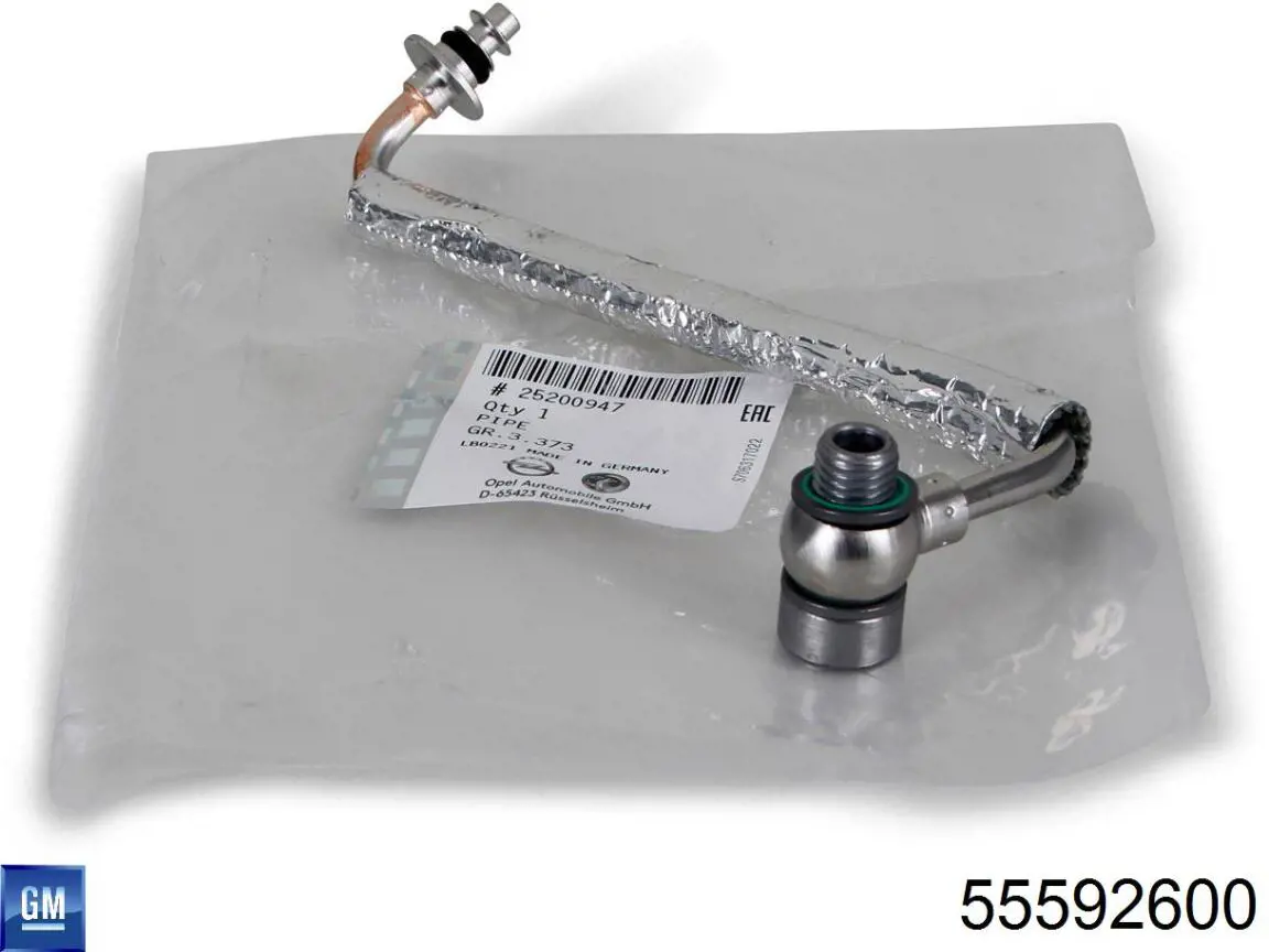 Rurka (przewód) dopływu oleju do turbiny Opel 0860445 cena, od 36,23 USD