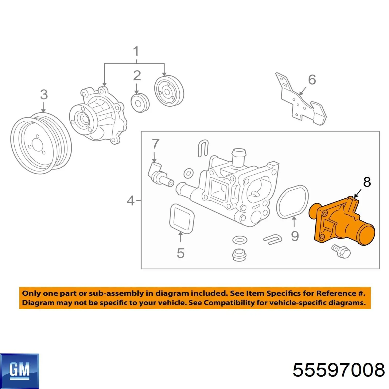 Termostat General Motors 55597008