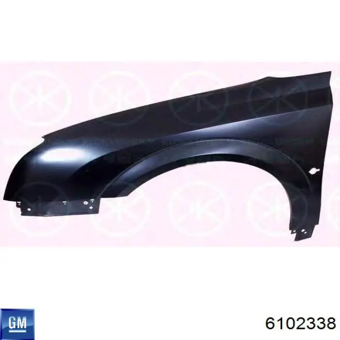 Do koszyka Błotnik przedni prawy Opel Vectra C 