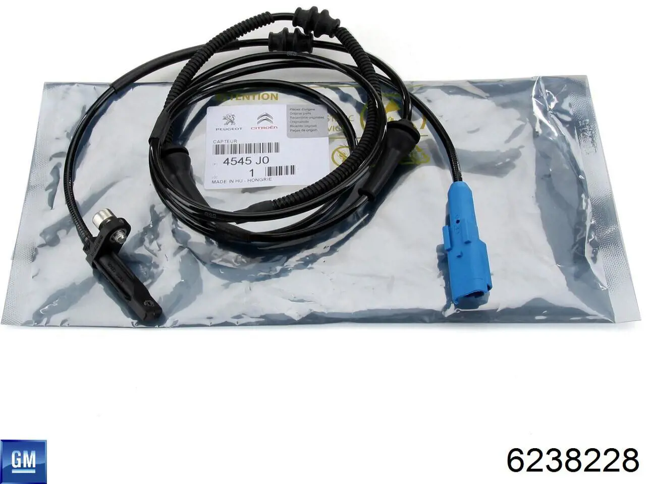 Czujnik ABS przedni 6238228 General Motors