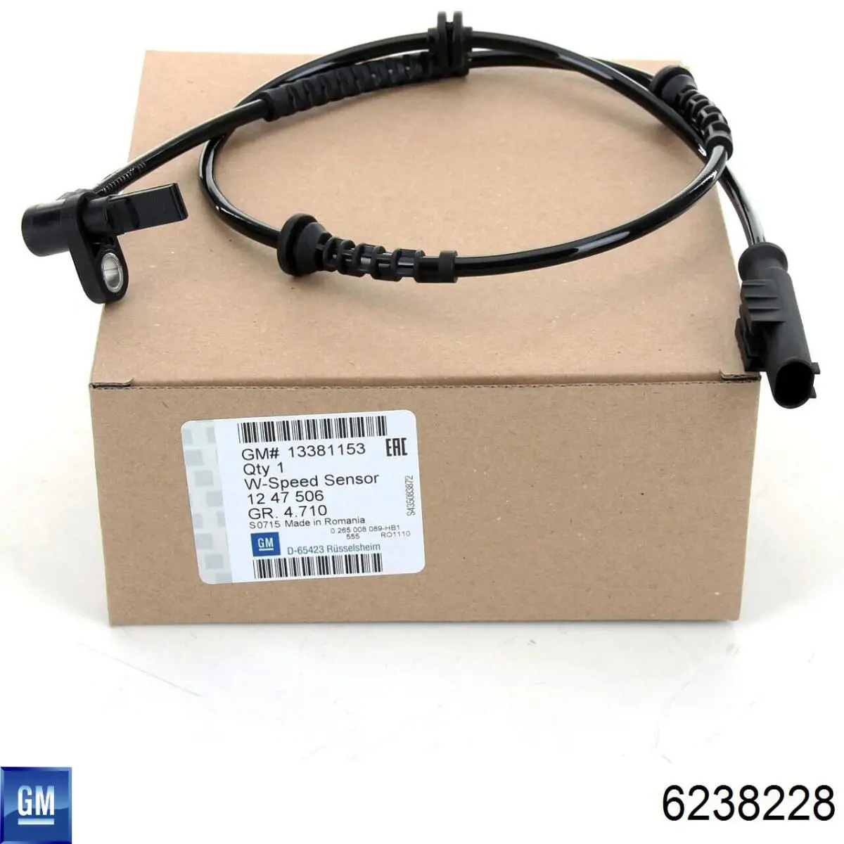 Do koszyka 6238228 General Motors Czujnik ABS przedni