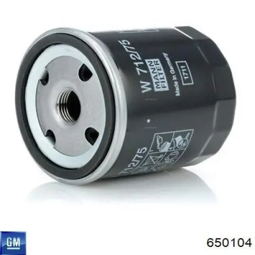 Filtr oleju 650104 General Motors