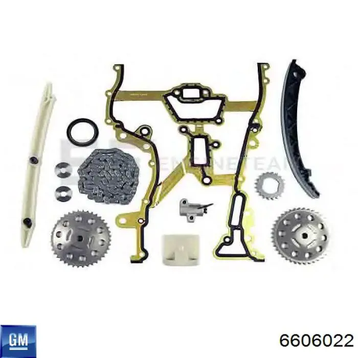 Łańcuch rozrządu, zestaw General Motors 6606022 cena, od 117,00 USD