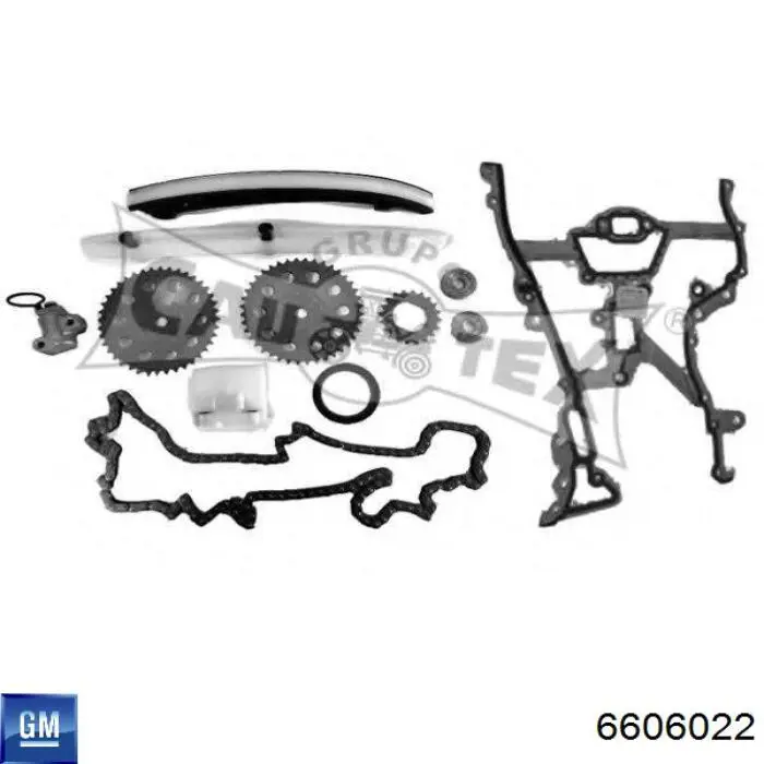Do koszyka 6606022 General Motors Łańcuch rozrządu, zestaw