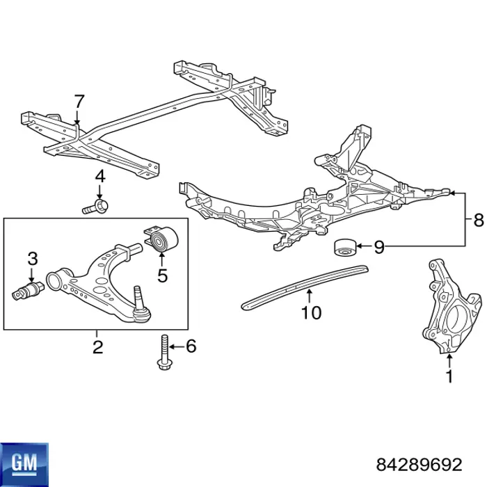 Wahacz zawieszenia przedniego dolny prawy General Motors 23403025 cena, od 129,87 USD