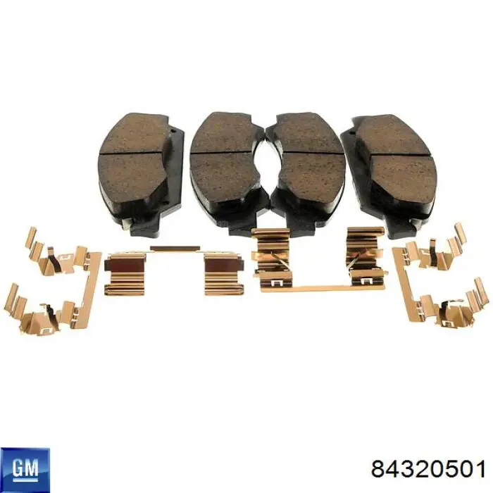 Klocki hamulcowe przednie tarczowe General Motors 84320501 cena, od 67,72 USD