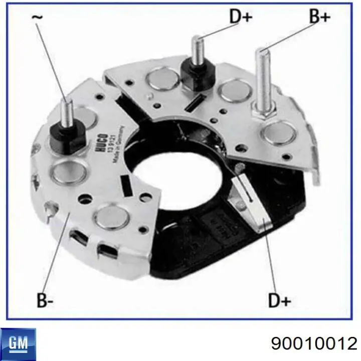 90010012 General Motors mostek prostowniczy alternatora = moster diodowy alternatora