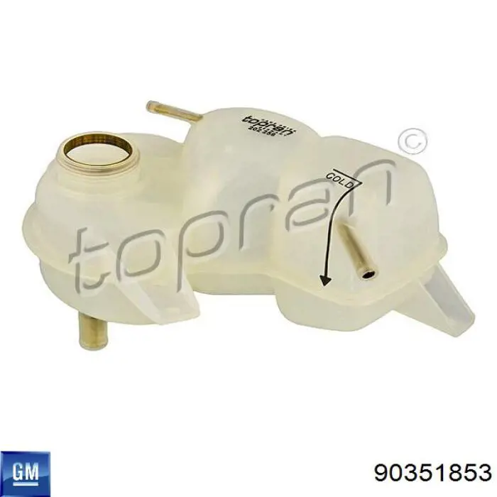 Do koszyka 90351853 General Motors Zbiorniczek wyrównawczy układu chłodzenia