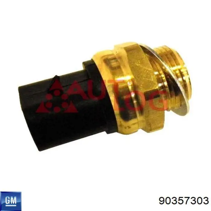 Do koszyka 90357303 General Motors Czujnik temperatury płynu chłodzącego (włączenia wentylatora chłodnicy)