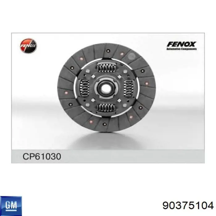 Tarcza sprzęgła General Motors 90375104 cena, od 24,13 USD