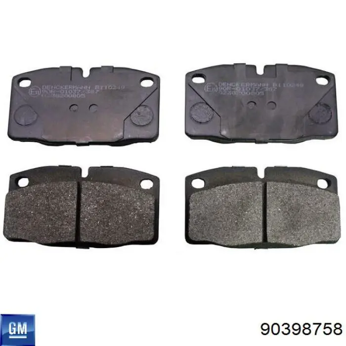 Klocki hamulcowe przednie tarczowe General Motors 90398758 cena, od 14,72 USD